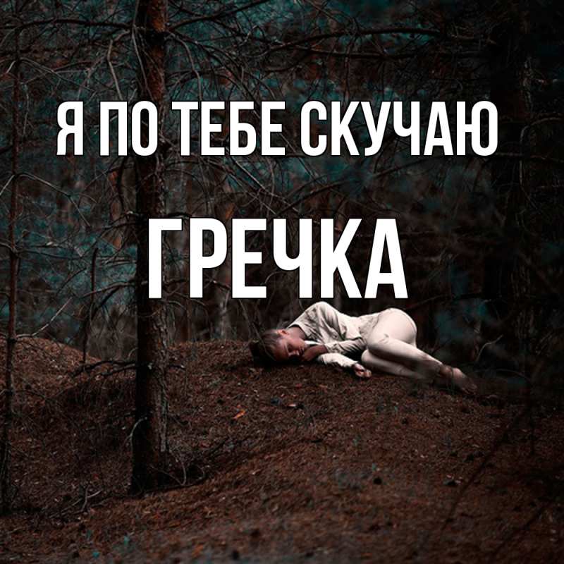 Картинка Я по тебе скучаю, Гречка