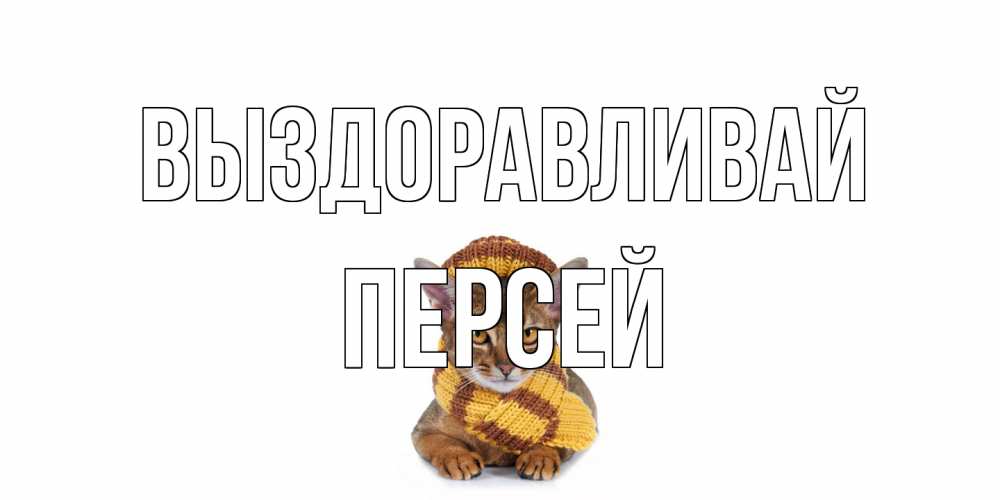 Открытка на каждый день с именем, Персей Выздоравливай родные не болейте Прикольная открытка с пожеланием онлайн скачать бесплатно 