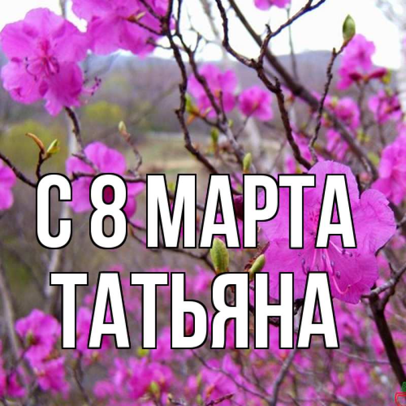 Картинка C 8 МАРТА, Татьяна
