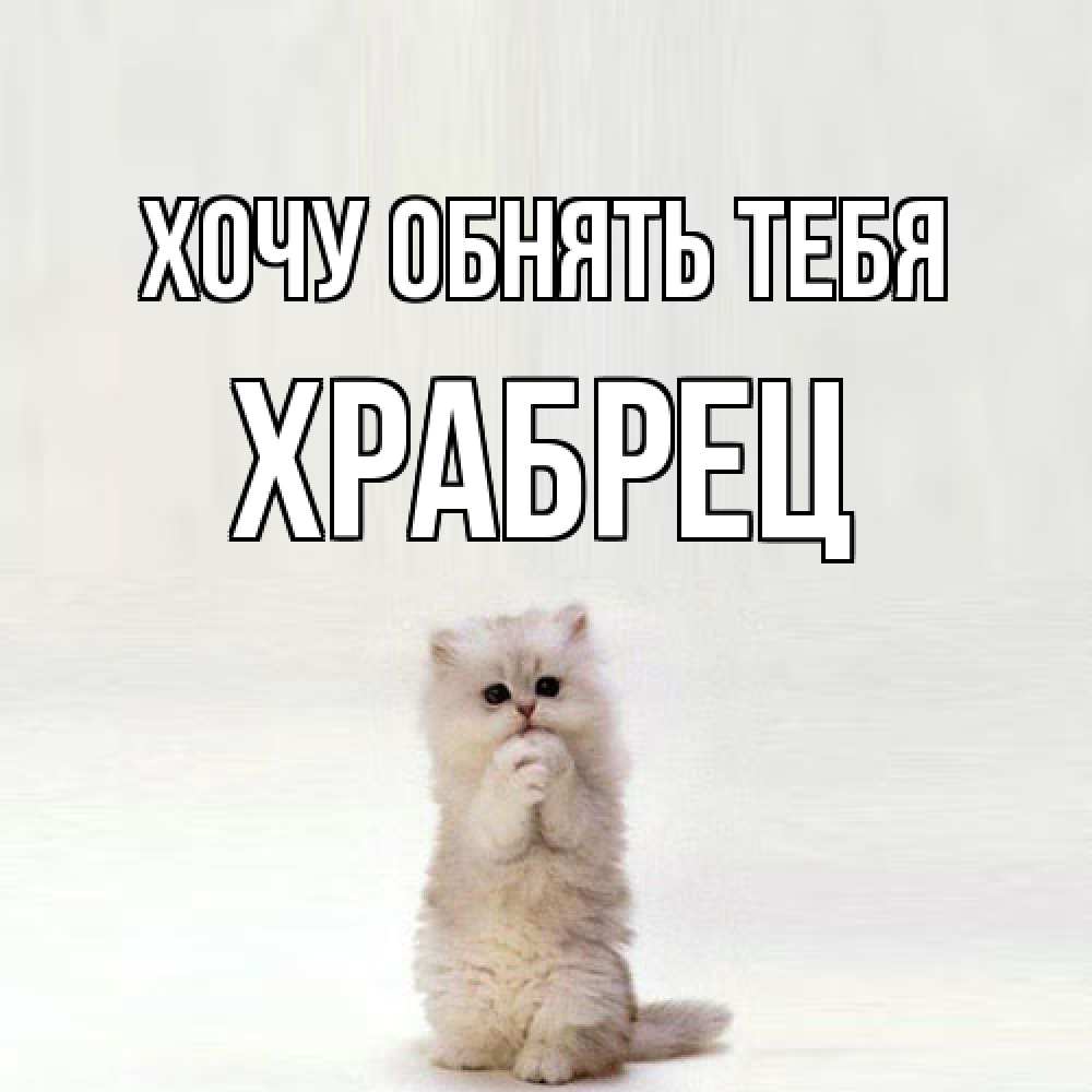 Открытка на каждый день с именем, Храбрец Хочу обнять тебя открытки с креативными подписями Прикольная открытка с пожеланием онлайн скачать бесплатно 