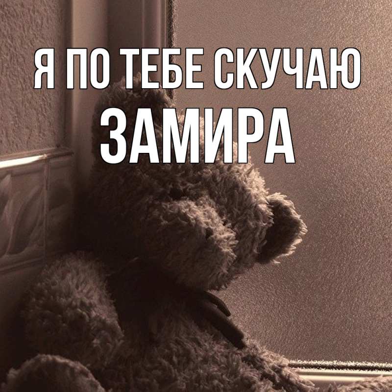 Картинка Я по тебе скучаю, Замира