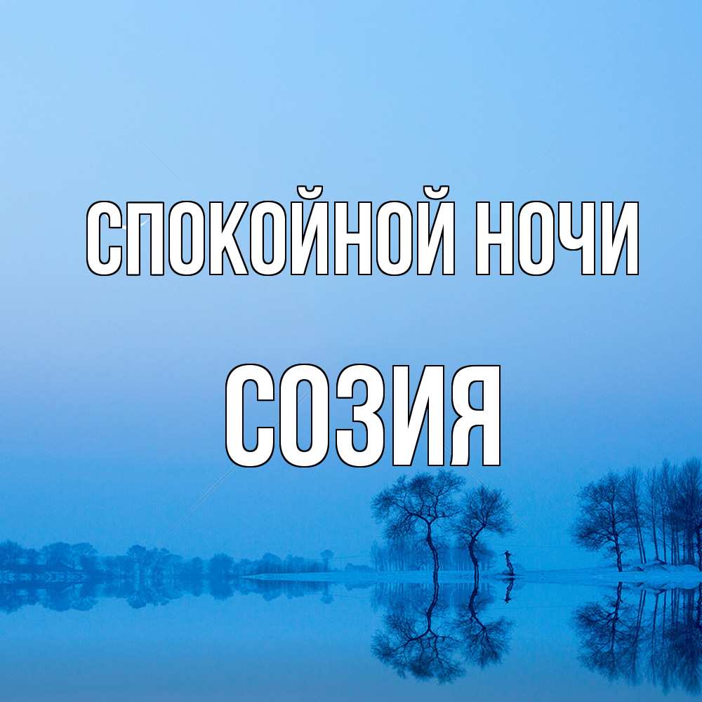 Открытка на каждый день с именем, Созия Спокойной ночи весна Прикольная открытка с пожеланием онлайн скачать бесплатно 