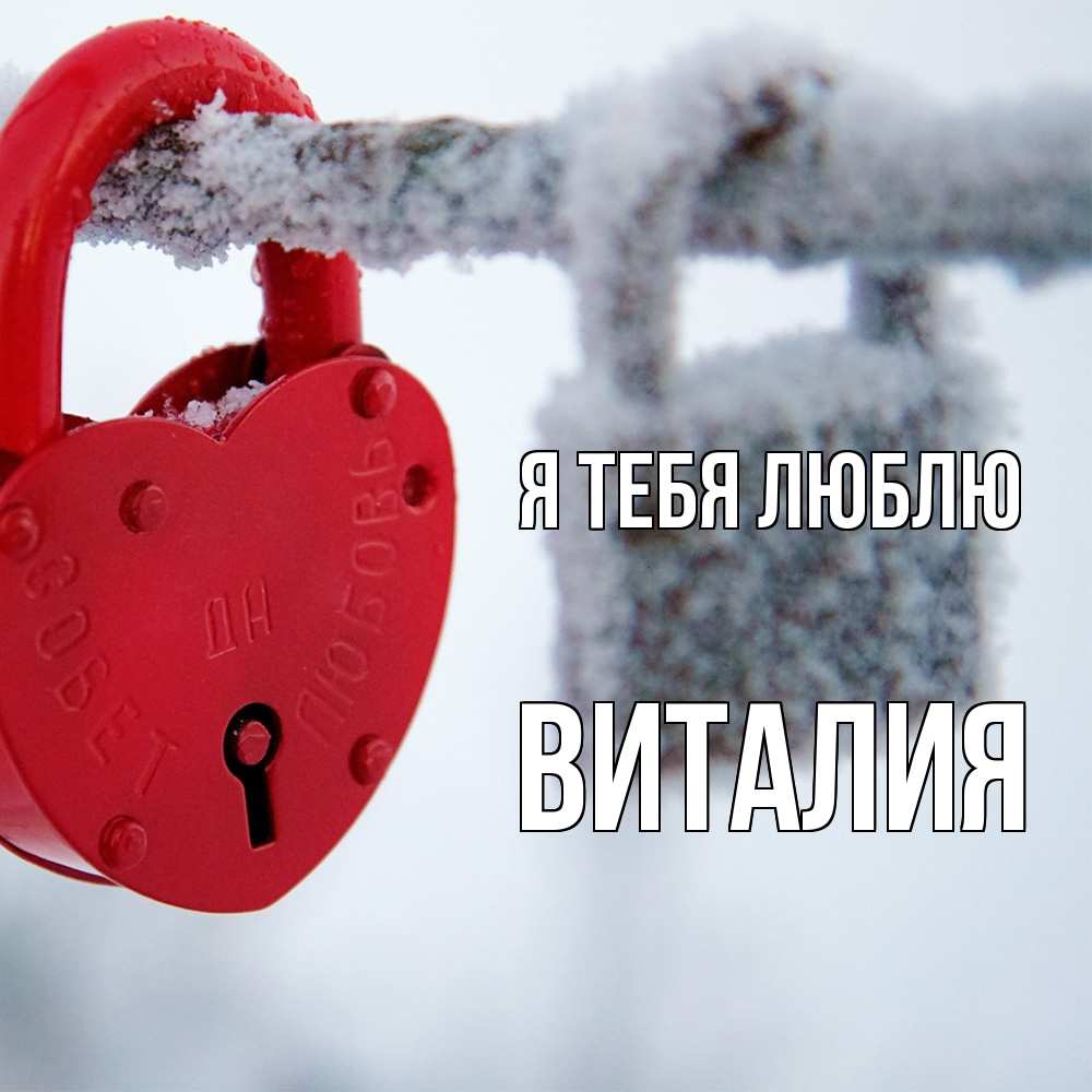 Открытка на каждый день с именем, Виталия Я тебя люблю любви Прикольная открытка с пожеланием онлайн скачать бесплатно 