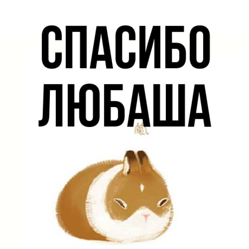 Картинка Спасибо, Любаша