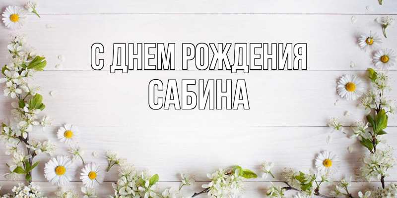 Картинка С днем рождения, Сабина