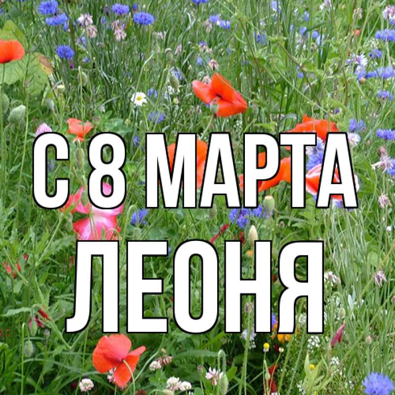 Картинка C 8 МАРТА, Леоня