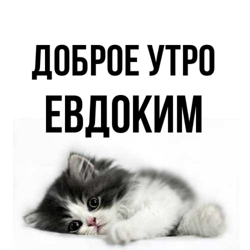 Открытка с именем, Евдоким, Доброе утро