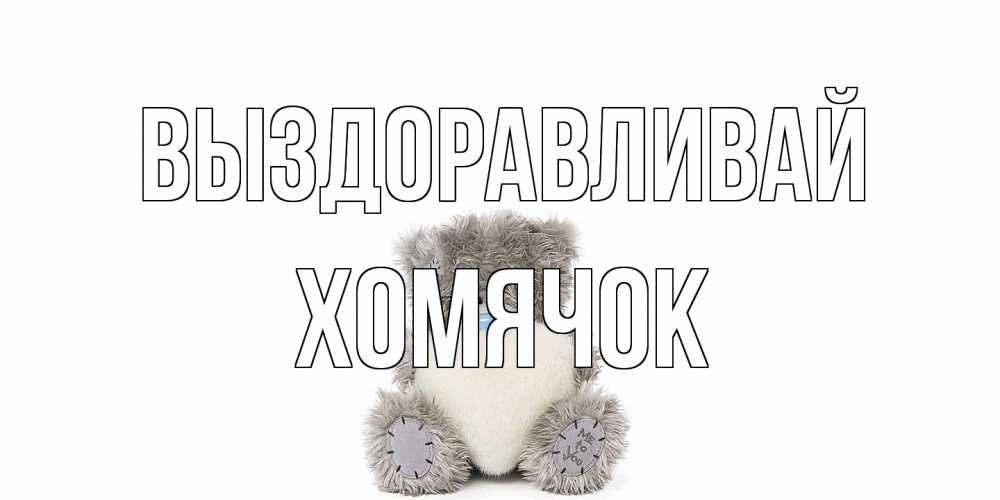 Открытка на каждый день с именем, Хомячок Выздоравливай не болейте и выздоравливайте быстрее Прикольная открытка с пожеланием онлайн скачать бесплатно 