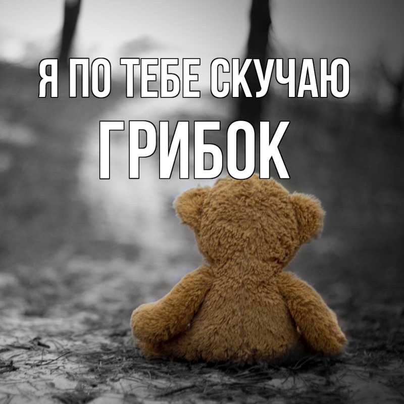 Картинка Я по тебе скучаю, Грибок