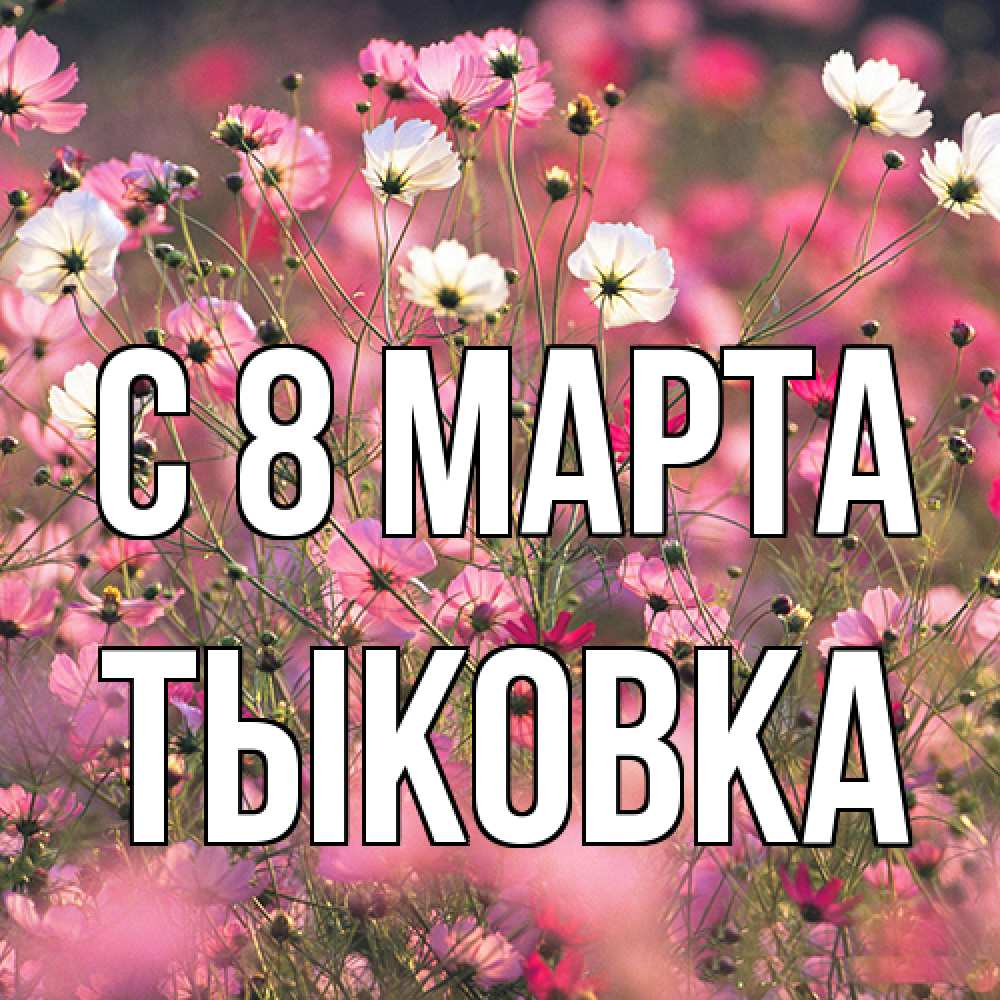 Открытка на каждый день с именем, тыковка C 8 МАРТА красиво 1 Прикольная открытка с пожеланием онлайн скачать бесплатно 