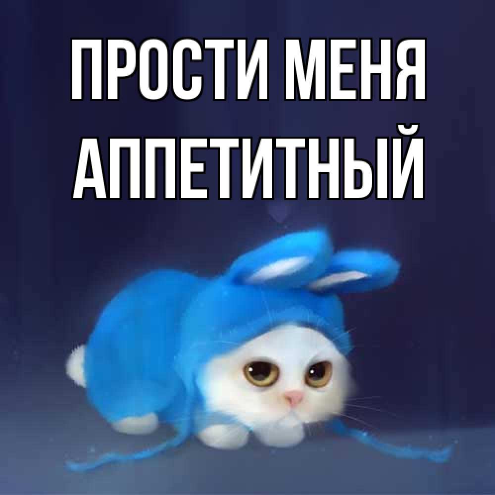 Открытка на каждый день с именем, Аппетитный Прости меня невинный котозай просит прощения Прикольная открытка с пожеланием онлайн скачать бесплатно 