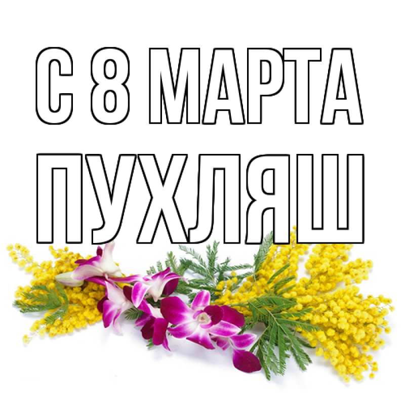 Картинка C 8 МАРТА, пухляш