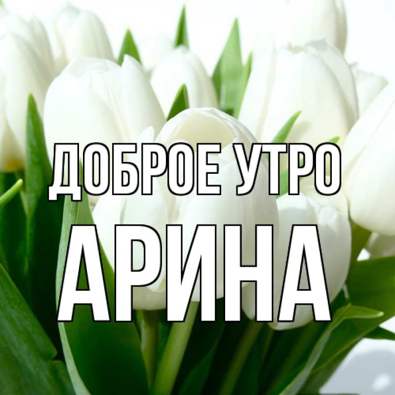 Картинка Доброе утро, арина