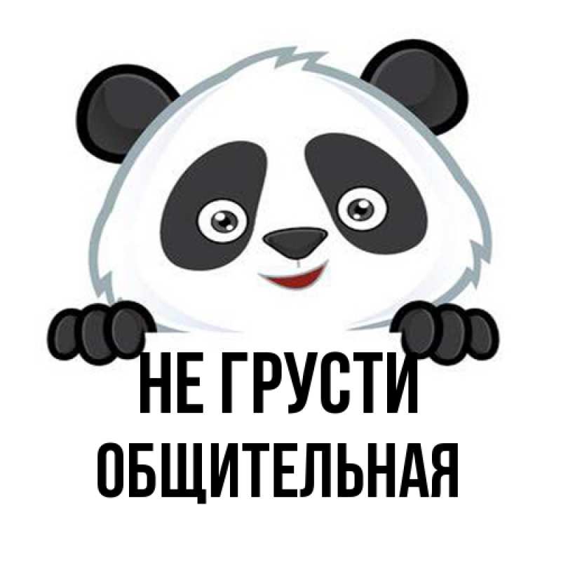 Картинка Не грусти, Общительная