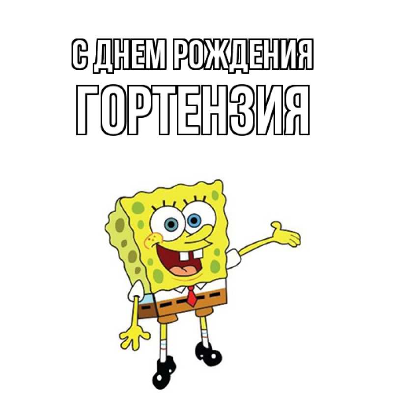 Картинка С днем рождения, Гортензия