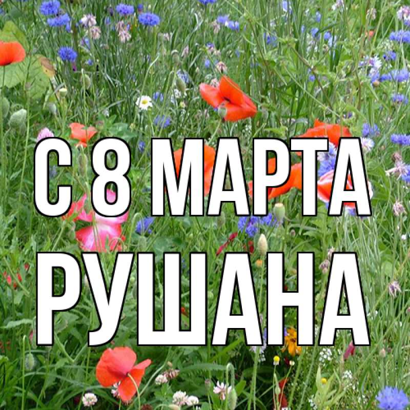 Картинка C 8 МАРТА, Рушана