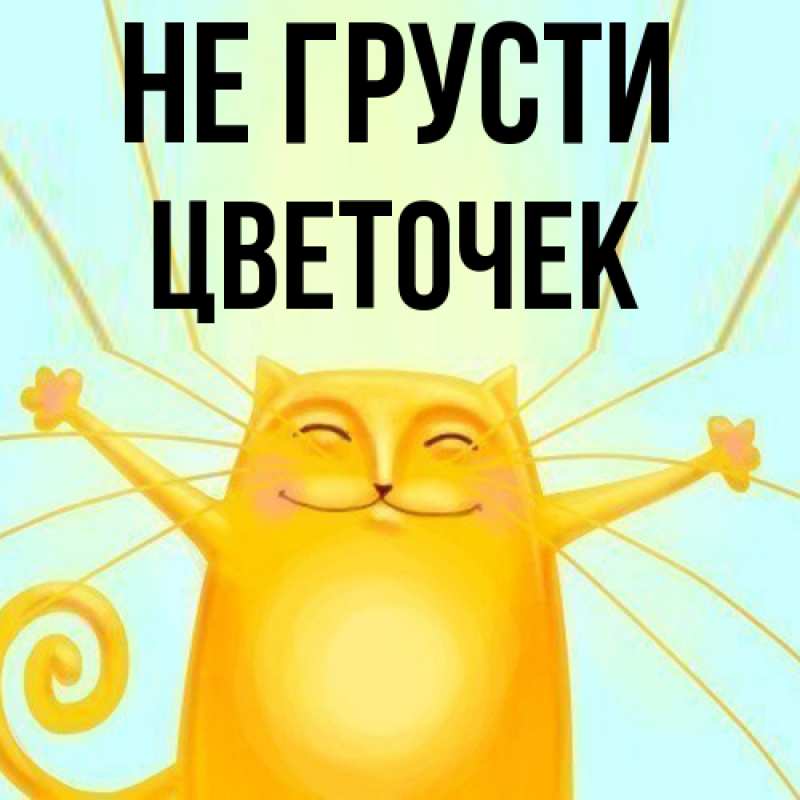 Картинка Не грусти, Цветочек