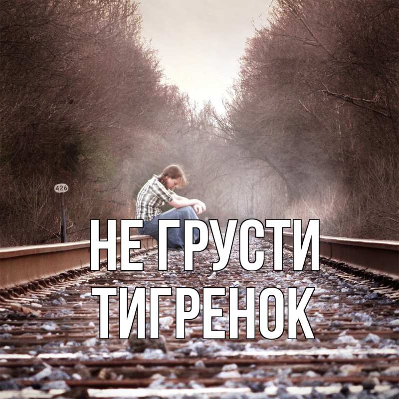 Картинка Не грусти, Тигpенок