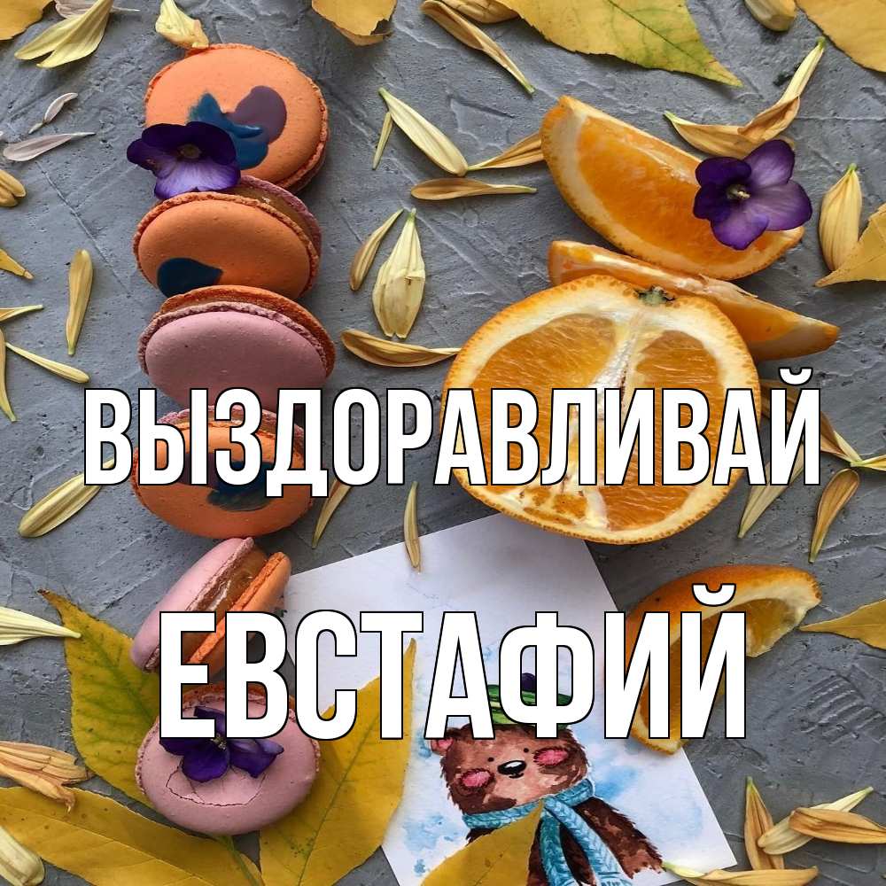 Открытка на каждый день с именем, Евстафий Выздоравливай не болейте Прикольная открытка с пожеланием онлайн скачать бесплатно 