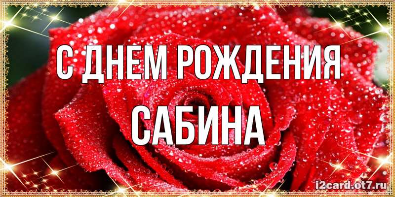Картинка С днем рождения, Сабина