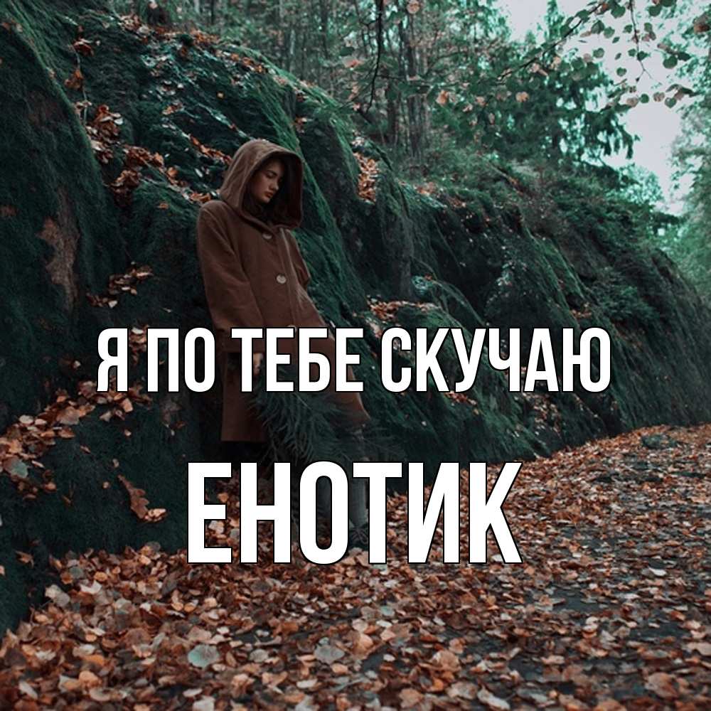 Открытка на каждый день с именем, Енотик Я по тебе скучаю скука 1 Прикольная открытка с пожеланием онлайн скачать бесплатно 