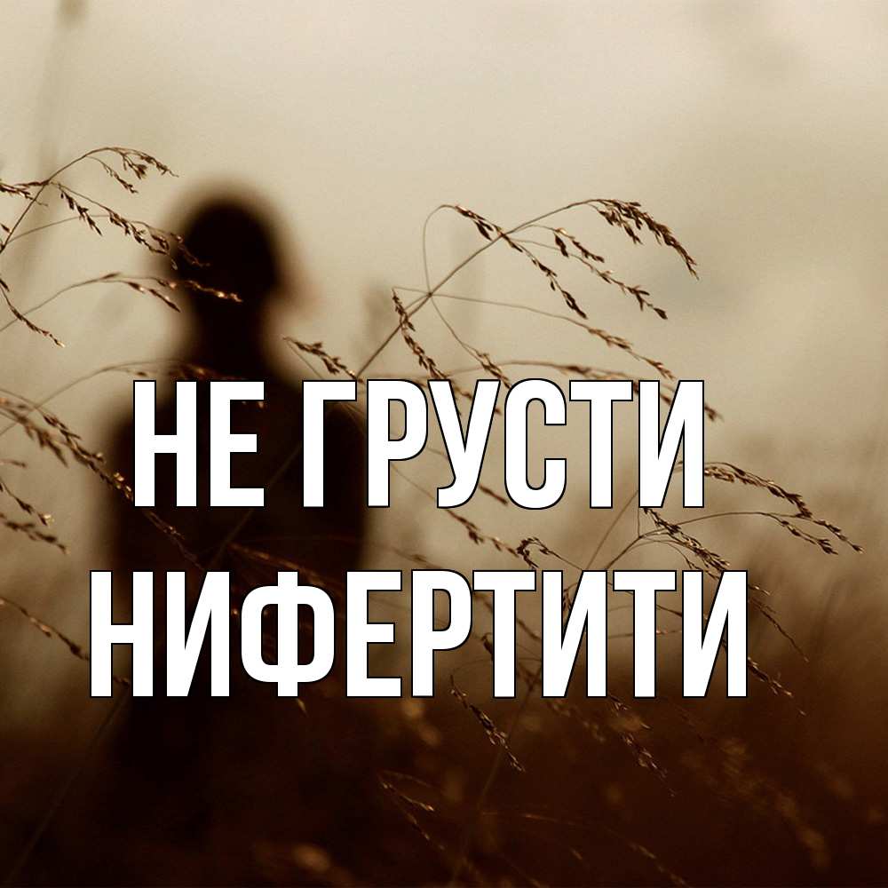Открытка на каждый день с именем, Нифертити Не грусти грусть Прикольная открытка с пожеланием онлайн скачать бесплатно 