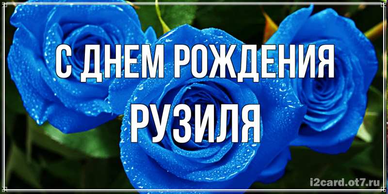 Картинка С днем рождения, Рузиля