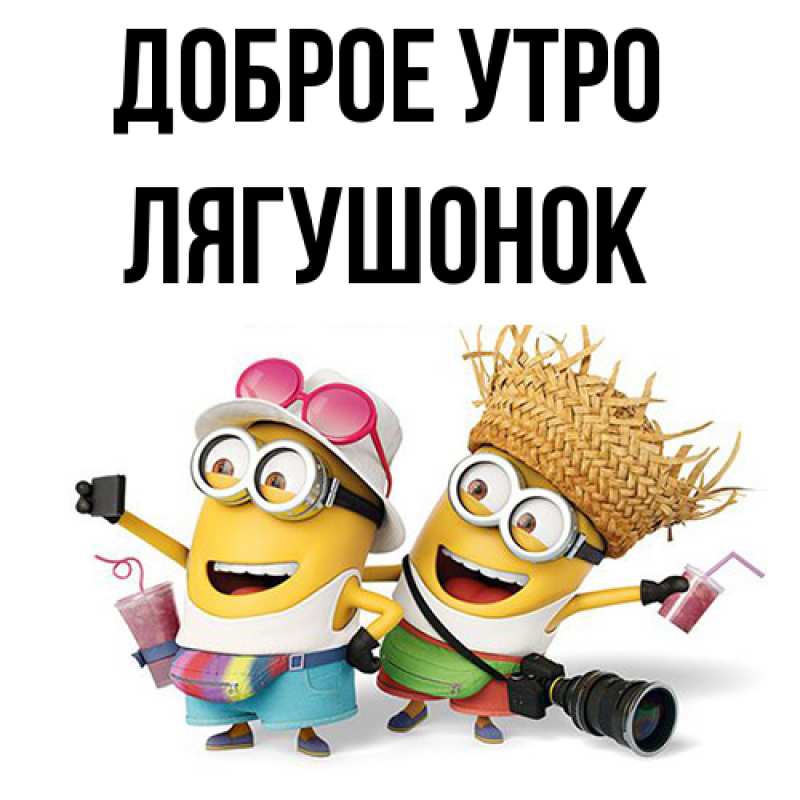 Картинка Доброе утро, лягушонок