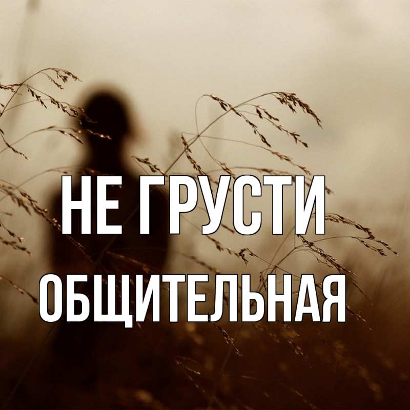 Картинка Не грусти, Общительная