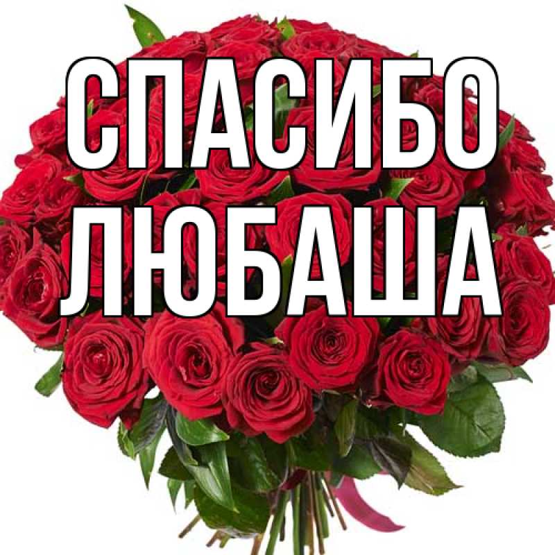 Картинка Спасибо, Любаша