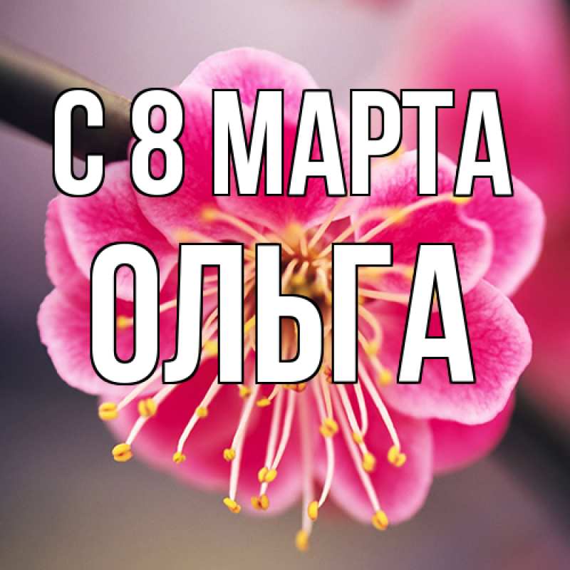 Картинка C 8 МАРТА, Ольга