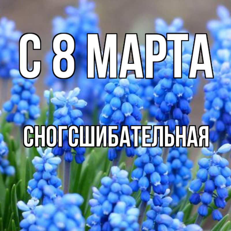 Картинка C 8 МАРТА, сногсшибательная