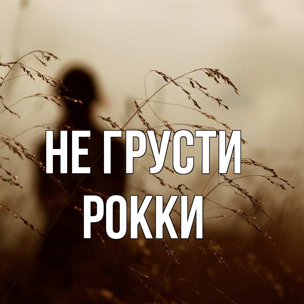 Открытка на каждый день с именем, Рокки Не грусти грусть Прикольная открытка с пожеланием онлайн скачать бесплатно 