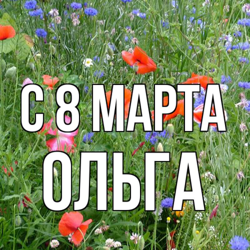 Картинка C 8 МАРТА, Ольга