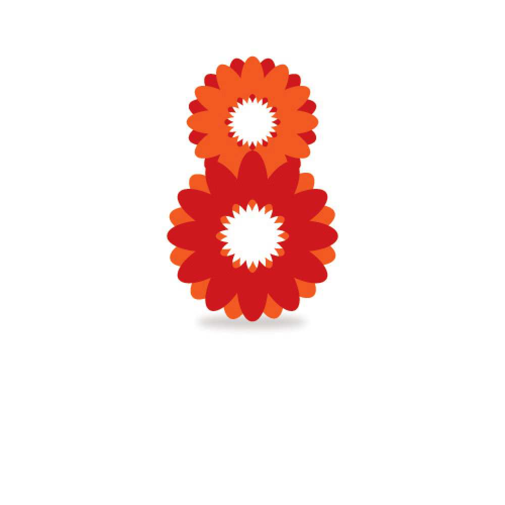 Открытка на каждый день с именем, льдинка C 8 МАРТА восьмерка из лепестков Прикольная открытка с пожеланием онлайн скачать бесплатно 