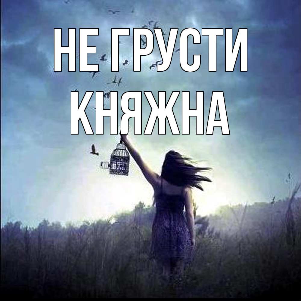 Открытка на каждый день с именем, Княжна Не грусти на волю Прикольная открытка с пожеланием онлайн скачать бесплатно 