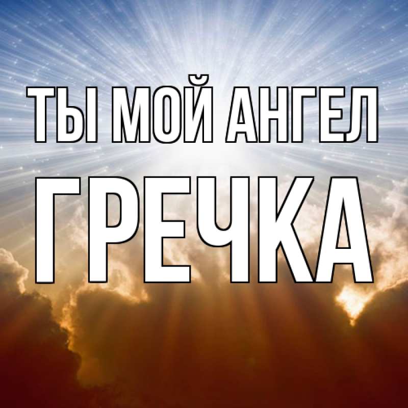 Картинка Ты мой ангел, Гречка
