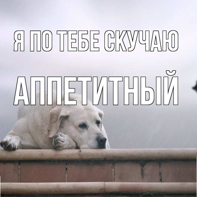Картинка Я по тебе скучаю, Аппетитный