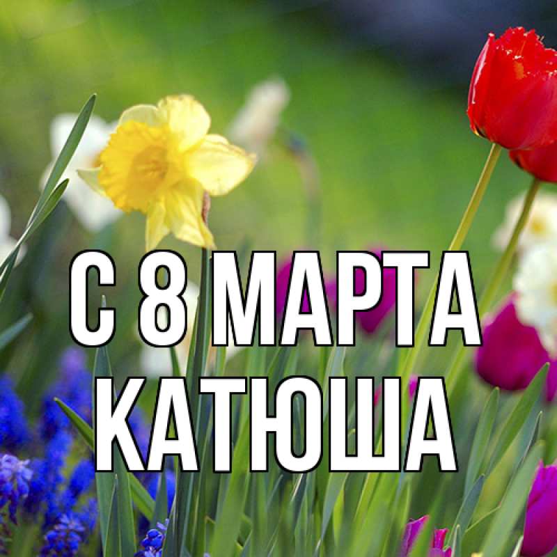 Картинка C 8 МАРТА, Катюша