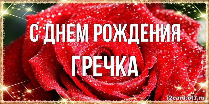 Картинка С днем рождения, Гречка