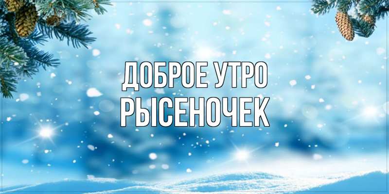 Картинка Доброе утро, Рысеночек