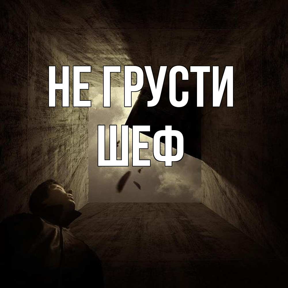 Открытка на каждый день с именем, Шеф Не грусти жуть Прикольная открытка с пожеланием онлайн скачать бесплатно 
