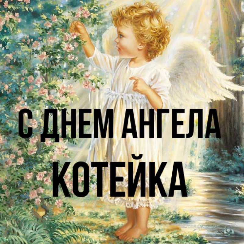 Картинка С днем ангела, Котейка