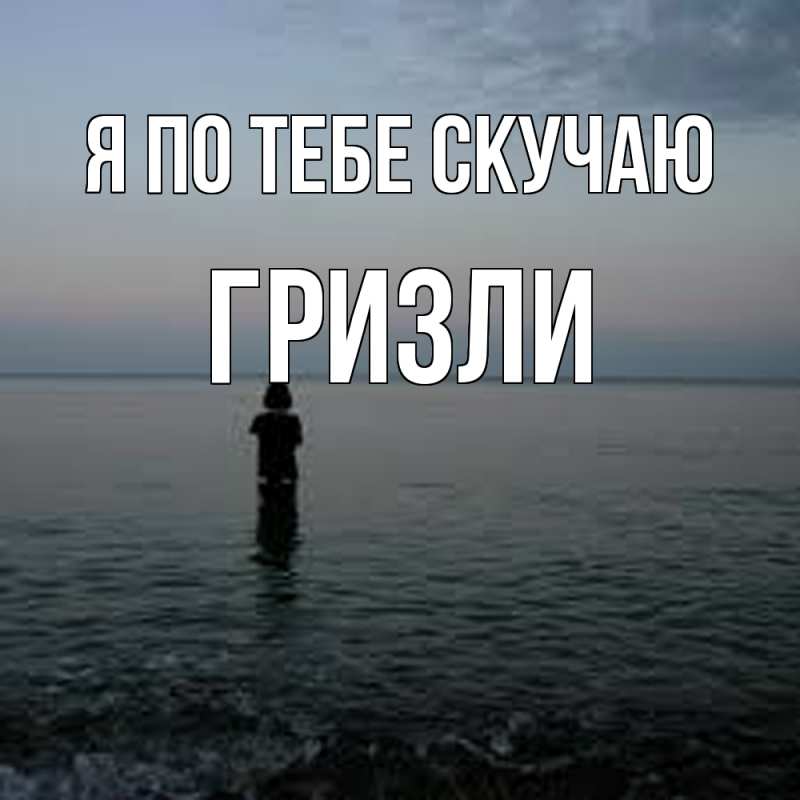 Картинка Я по тебе скучаю, Гризли