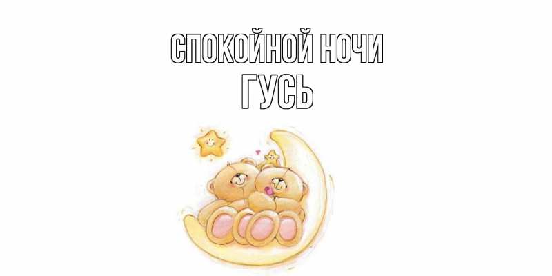 Картинка Спокойной ночи, Гусь