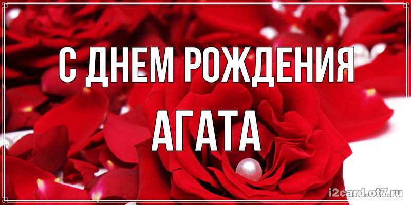 Картинка С днем рождения, Агата