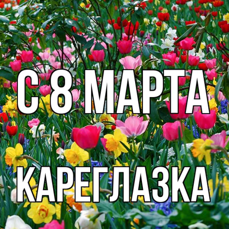 Картинка C 8 МАРТА, кареглазка