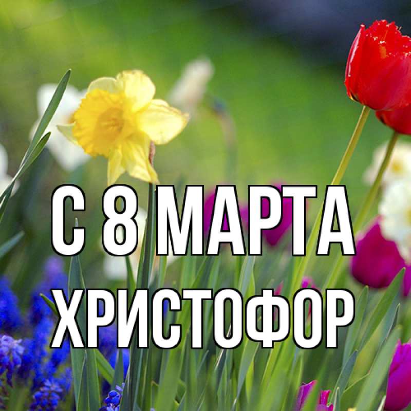 Картинка C 8 МАРТА, Христофор