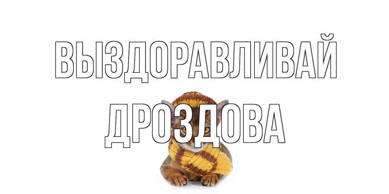Картинка Выздоравливай, Дроздова