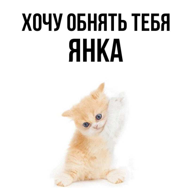 Картинка Хочу обнять тебя, Янка